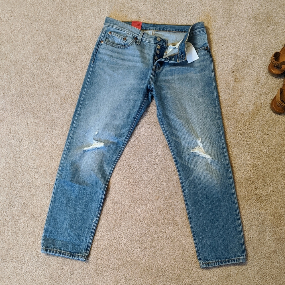 Levi's 501 Tapered Jeans 32x27 NWT